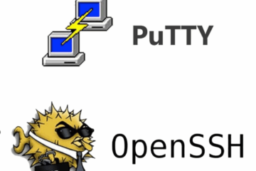 logo putty e open ssh